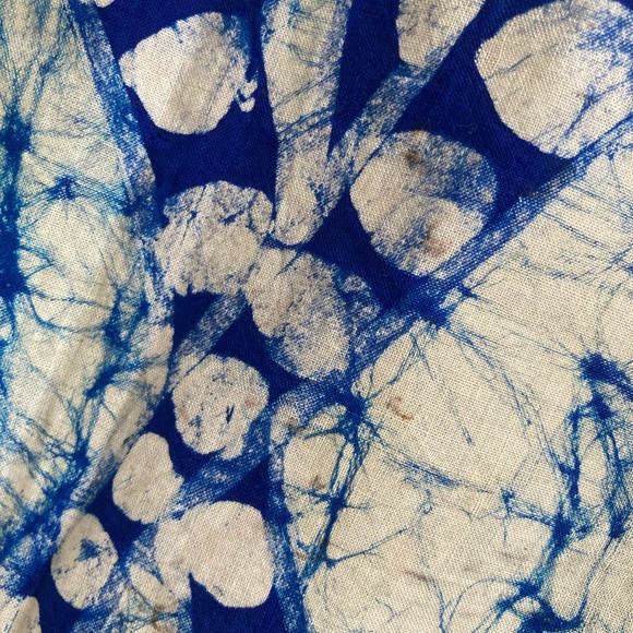 African wax print handmade batik fabric wall hangings lot of 3 - 33” x 45” - Picture 10 of 14